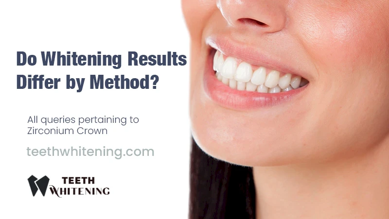 Do Whitening Results Differ by Method?